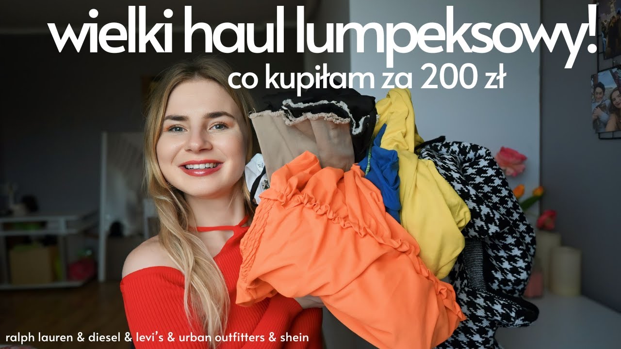 OGROMNY HAUL LUMPEKSOWY! / CO KUPIŁAM ZA 200 ZŁ / RALPH LAUREN, LEVI'S, H&M, PRETTYLITTLETHING