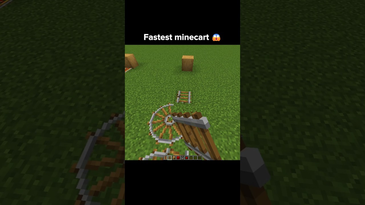 Minecraft Fastest Minecart 😱