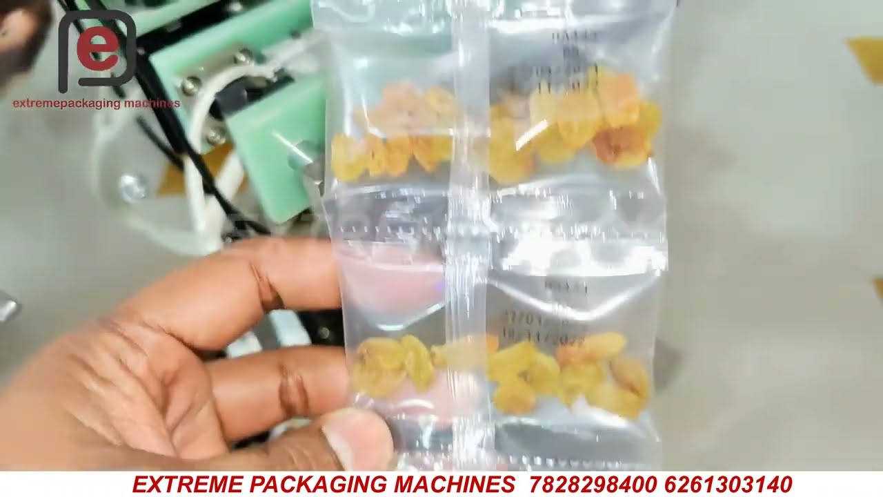 Fully Auto SS body Pouch Packing Machine !! 1-100 Gm !! Raisin (kismis) Packaging Machine