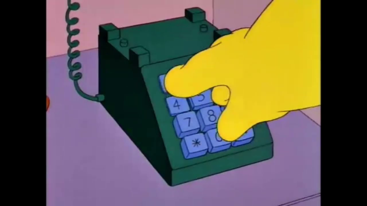 Dedos demasiado gordos - Los Simpsons