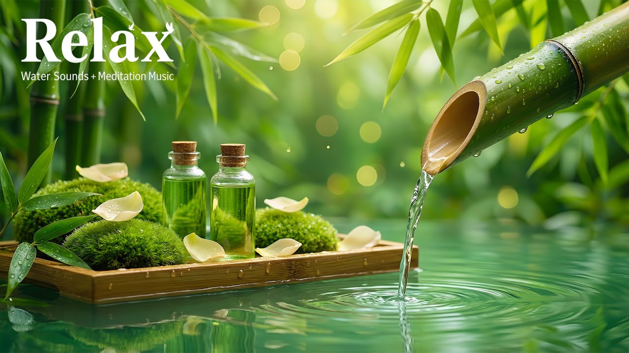 Relaxing Music for Stress Relief 🌿 Healing Piano and Water Sounds, Calm Anxiety & Stress Meditation