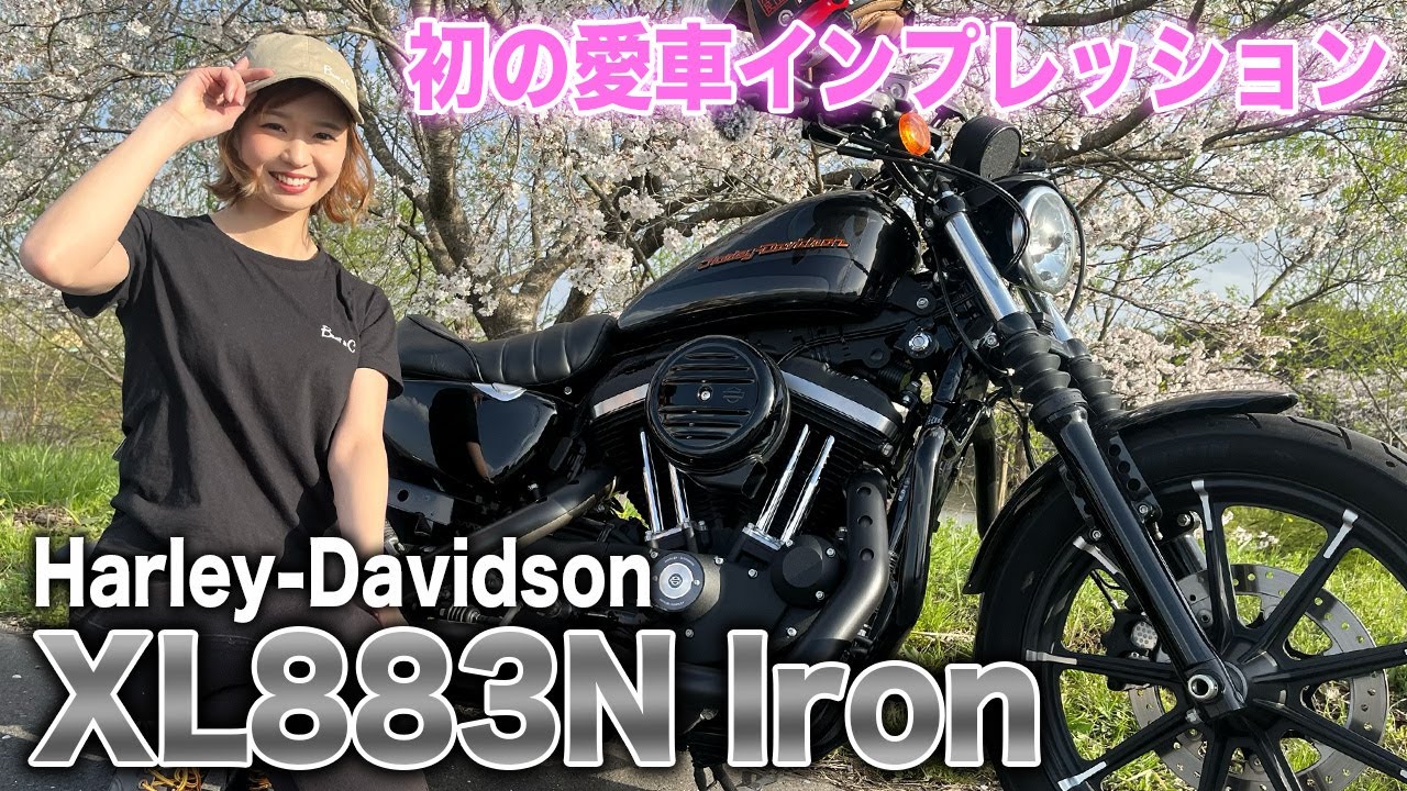 バイク女子がハーレーダビットソン『XL883N アイアン』初インプレッション【愛車紹介】