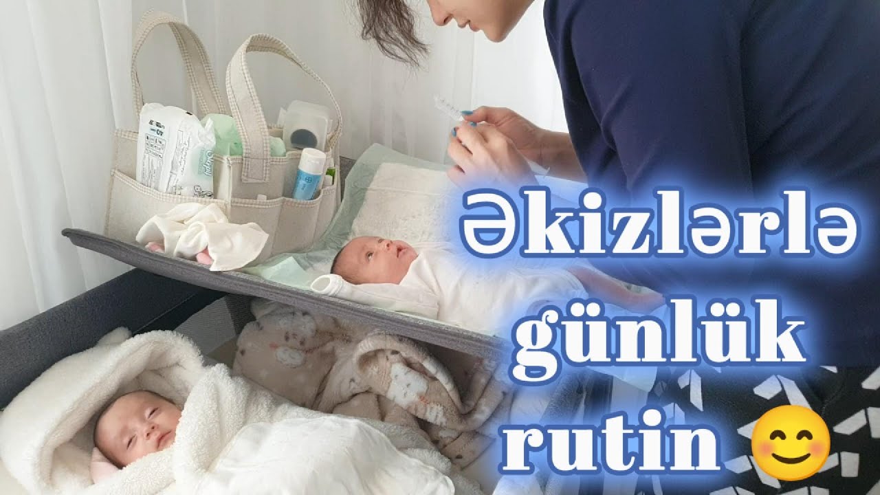 Əkizlərlə günlük rutin 😊 #vlog 65