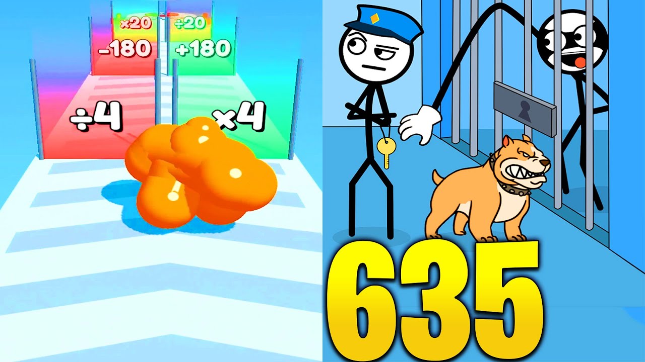 Tall man run VS Thief Puzzle - All Levels SpeedRun Gameplay
