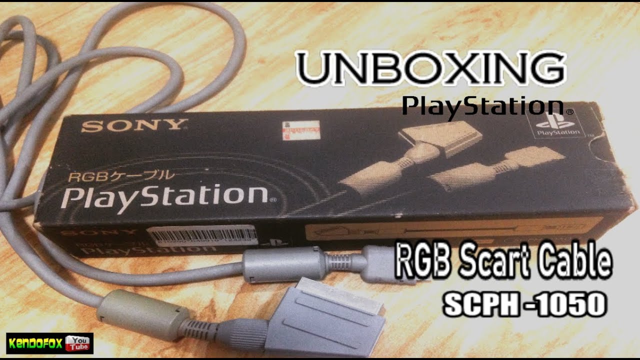 Playstation RGB Scart Cable SCPH - 1050 Unboxing