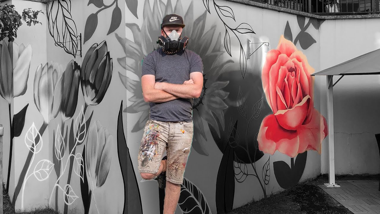 GRAFFITI FLOWERS at a Care Home