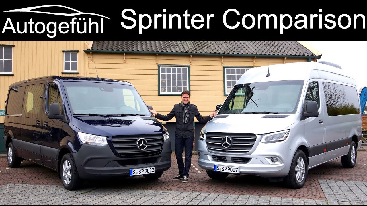 Mercedes Sprinter FULL REVIEW все новые 2019 Сравнение Tourer vs Cargo Van - Autogefühl