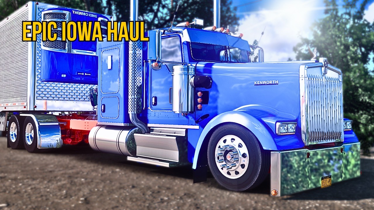 Hauling Nuts: Fort Dodge to Des Moines | Custom Kenworth W900L | American Truck Simulator 