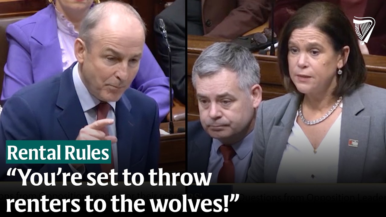 Mary Lou McDonald and Taoiseach clash over new rental rules