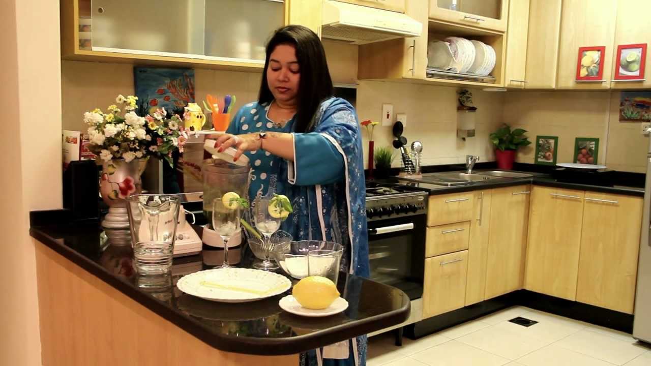 Lemon mint cooler drink recipe Cookery Show - CookeryShow by Ryhana