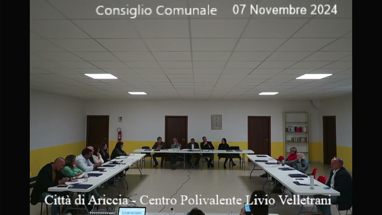 Consiglio Comunale 7 Novembre 2024