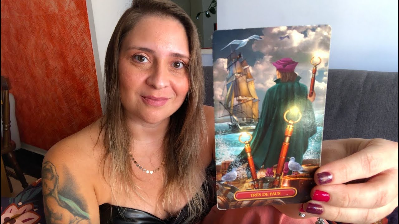 TAROT TRÊS DE PAUS - validação dos passos dados, paciência e visão de futuro I Andressa Malcher