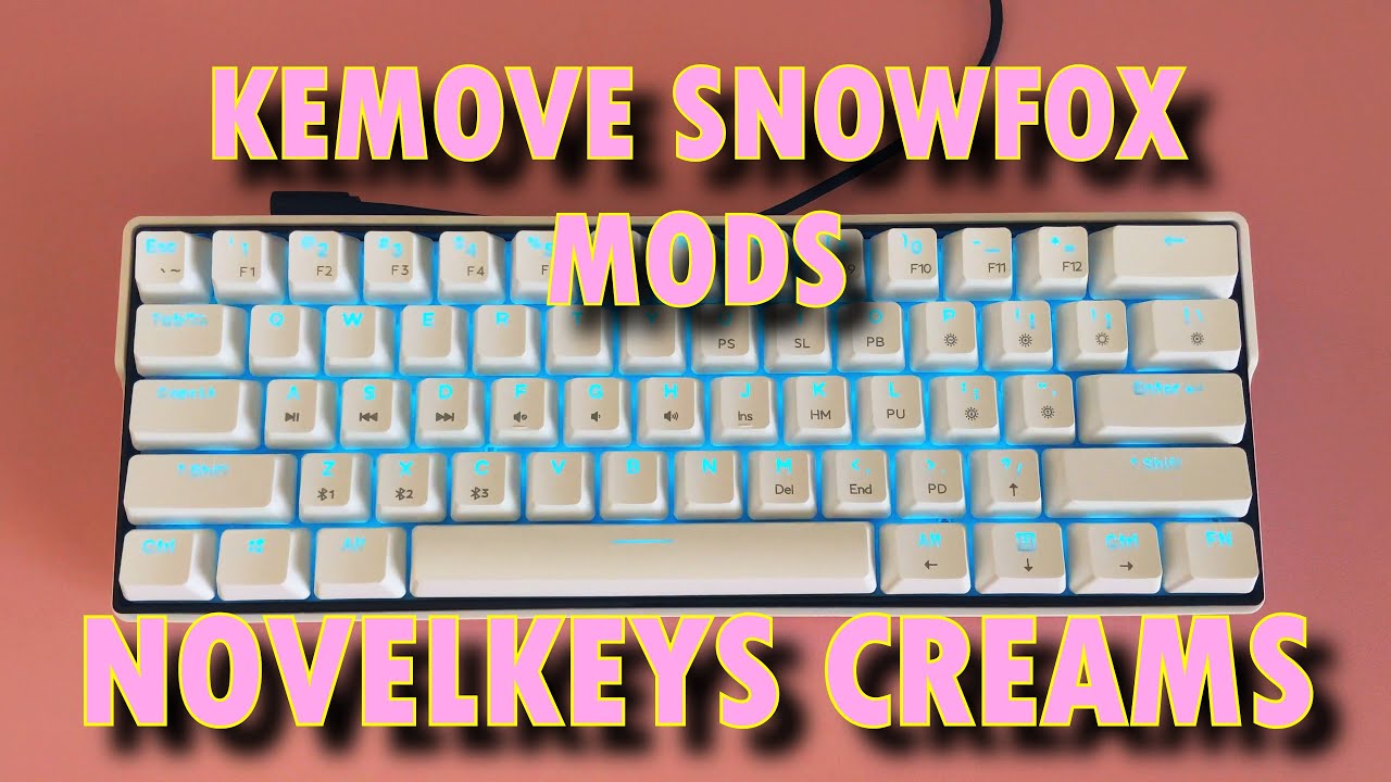 KEMOVE Snowfox Hotswap Keyboard Mods