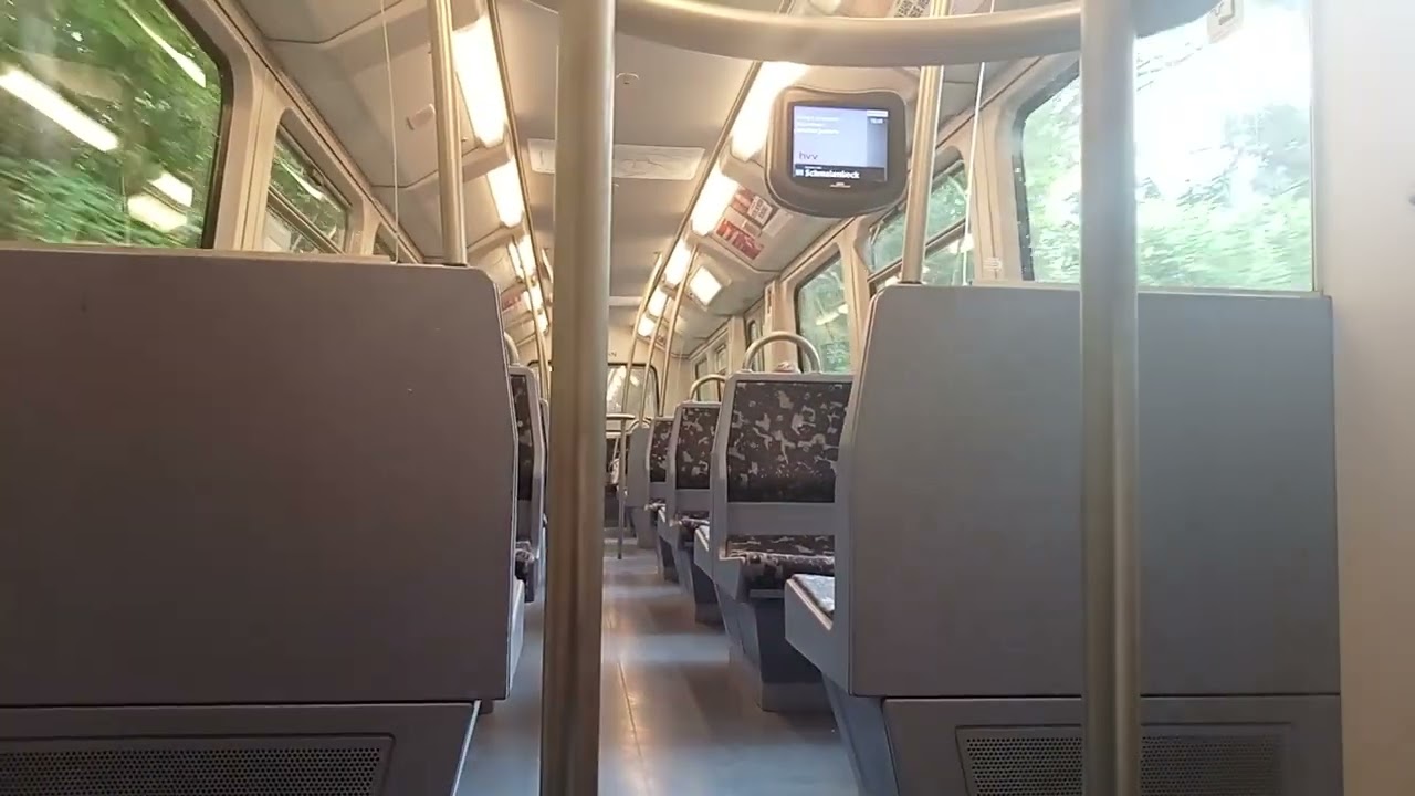 Mitfahrt im DT4.6 213-4 auf der U1 von Großhansdorf nach Ahrensburg Ost mit pfeifendem Sound