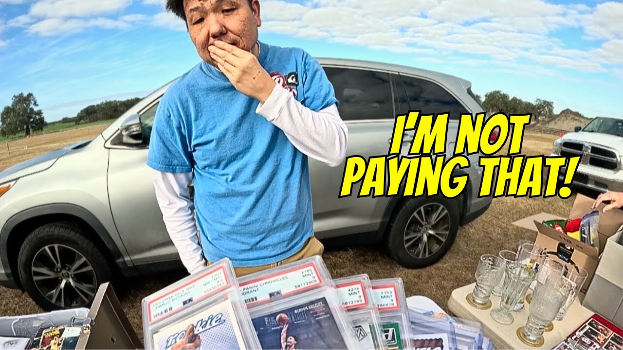 THE SPORTS CARD PRICES WERE WRONG AT THIS FLEA MARKET!