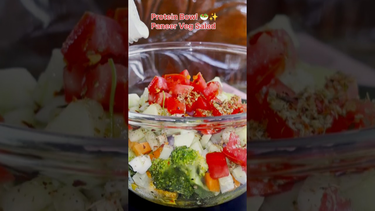 Paneer Veg Salad Recipe | Healthy & Easy Indian Salad