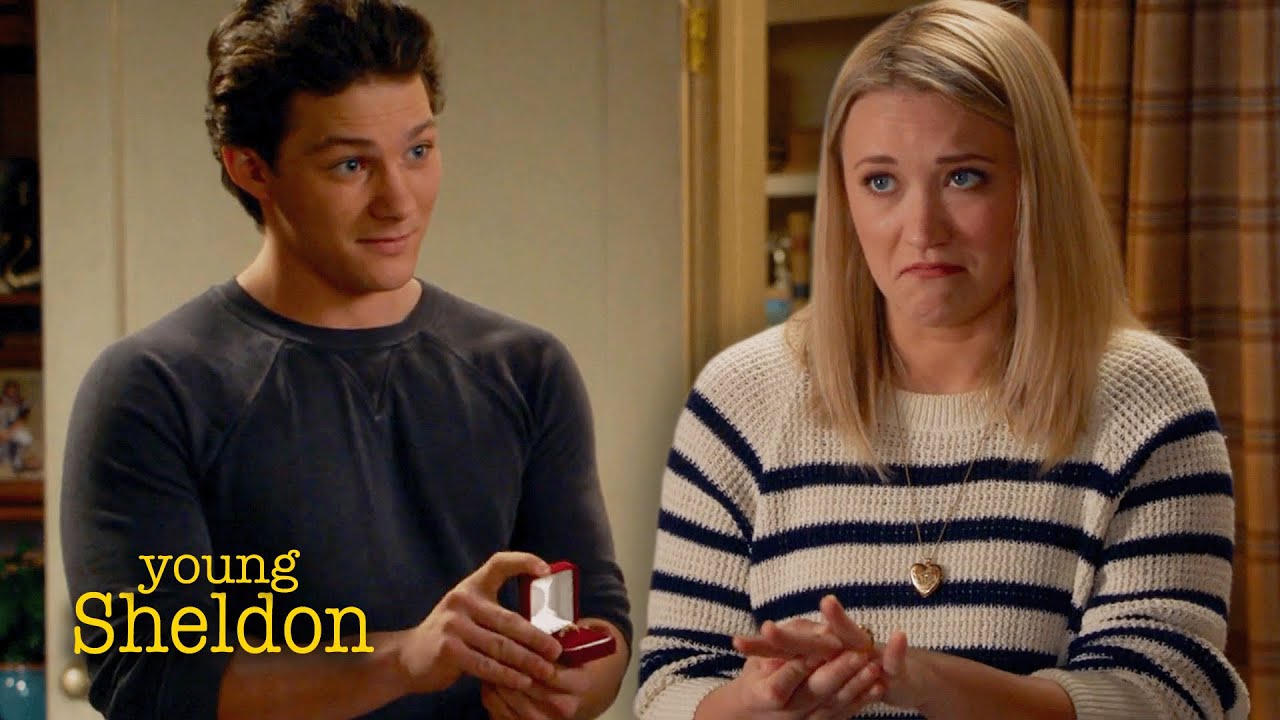 Every Time Georgie and Mandy Were Pressed to Get Married | Young Sheldon Compilation