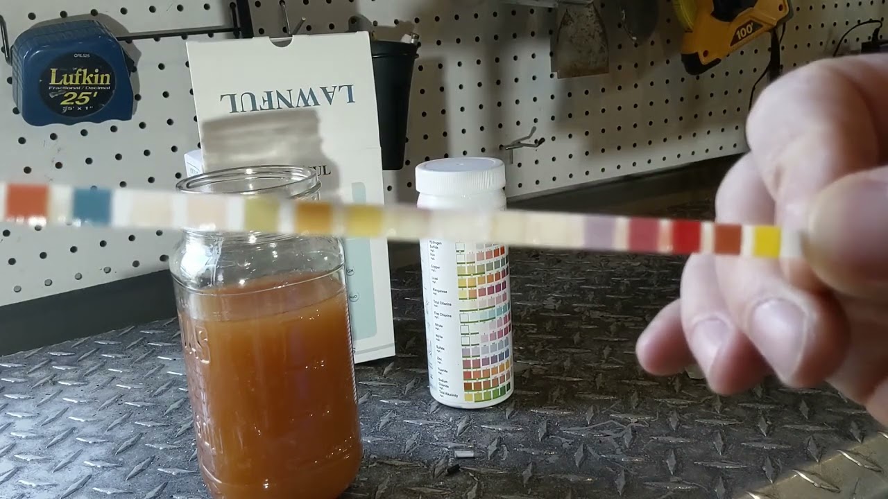Testing the Well Water with an Amazon Test Kit