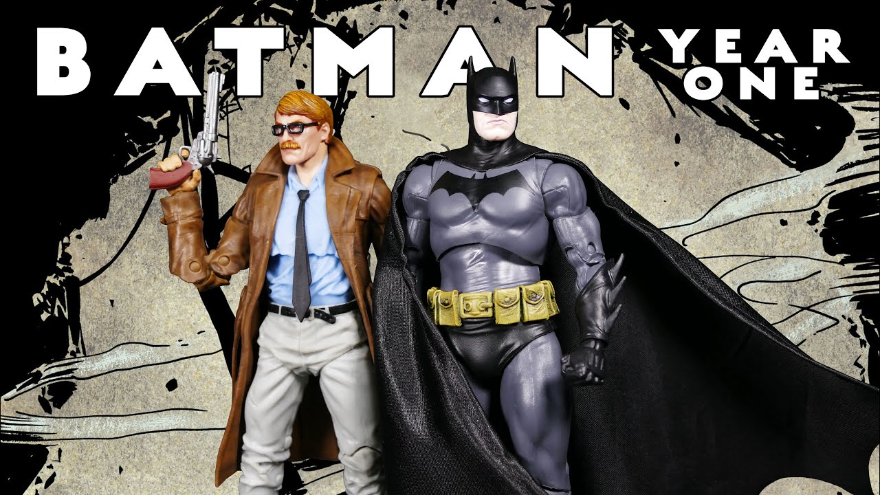 McFarlane Toys DC Multiverse YEAR ONE BATMAN and LT. James Gordon