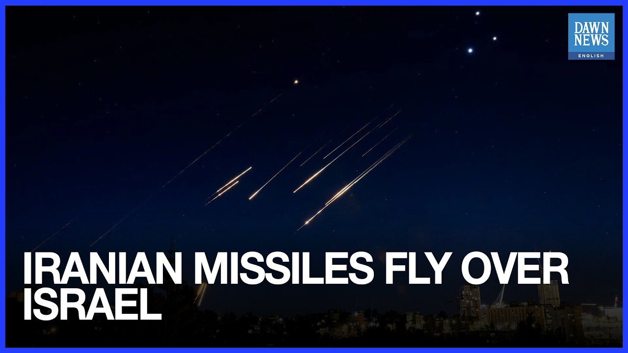 Iranian Missiles Fly Over Israel and the Occupied West Bank | Dawn News English