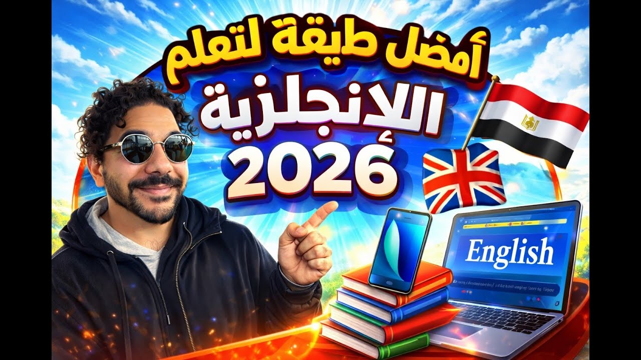 افضل طريقه تعلمك انجليزي في ٢٠٢٦ 