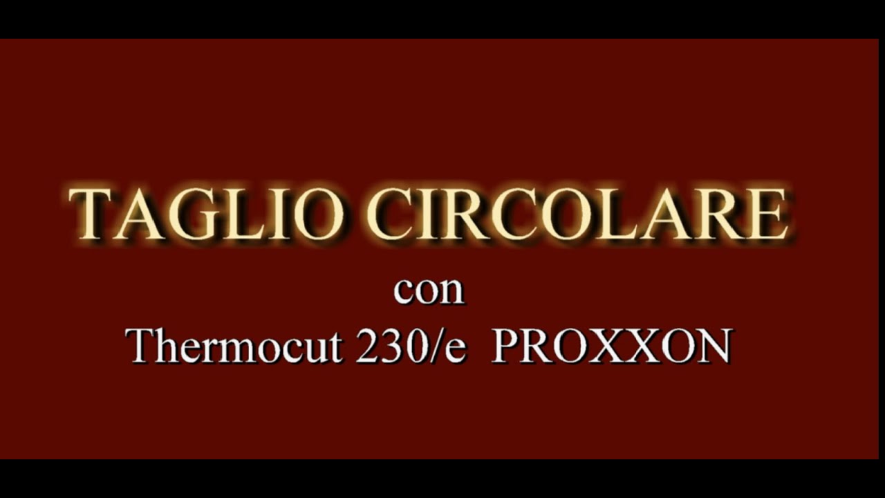 Taglio circolare polistirolo/polistirene