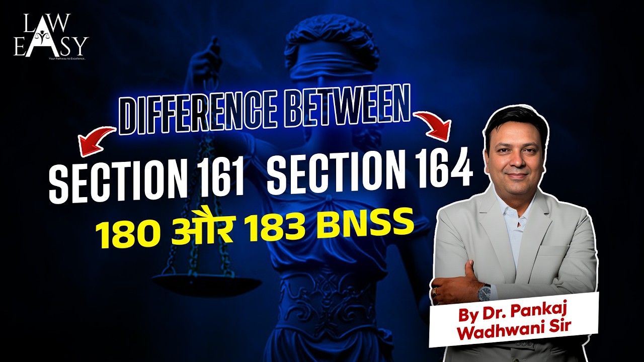 Difference between Section 161 and 164 statement  [ 180 and 183 BNSS ]
