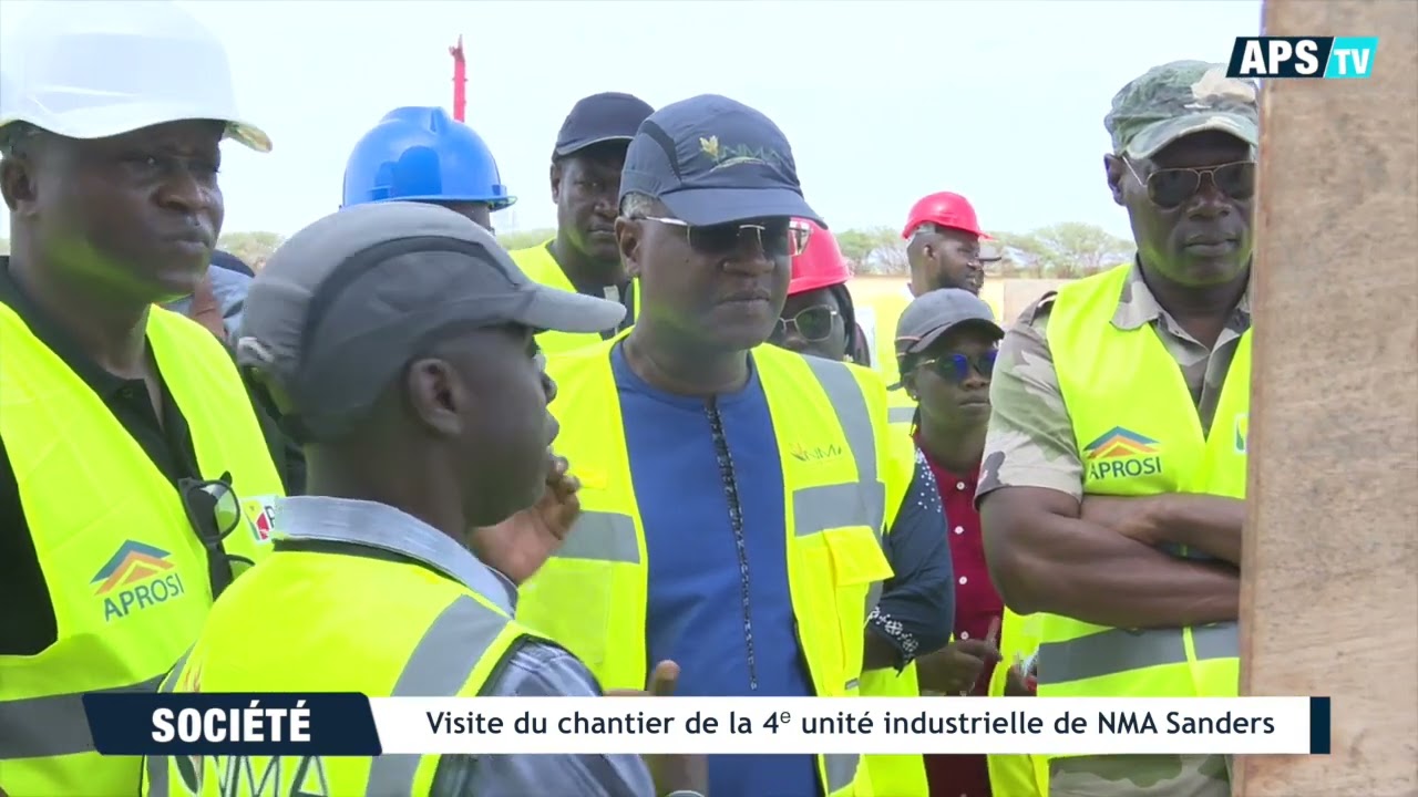 Fr : Visite du chantier de la 4ᵉ unité industrielle de NMA Sanders
