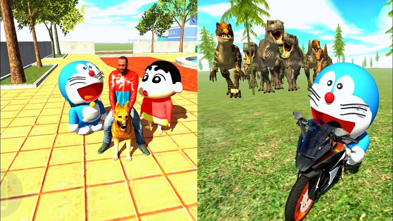 ডাইনোসরের ডিম নিতে এলো ডোরেমন 🦕 ইন্ডিয়ান বাইক 🇮🇳 Indian Bike Driving 3D