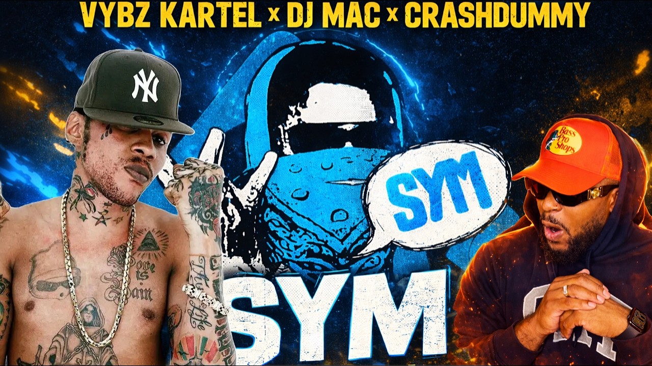 Vybz Kartel, Dj Mac, Crashdummy SYM Official Visualizer | WYFL Riddim REACTION
