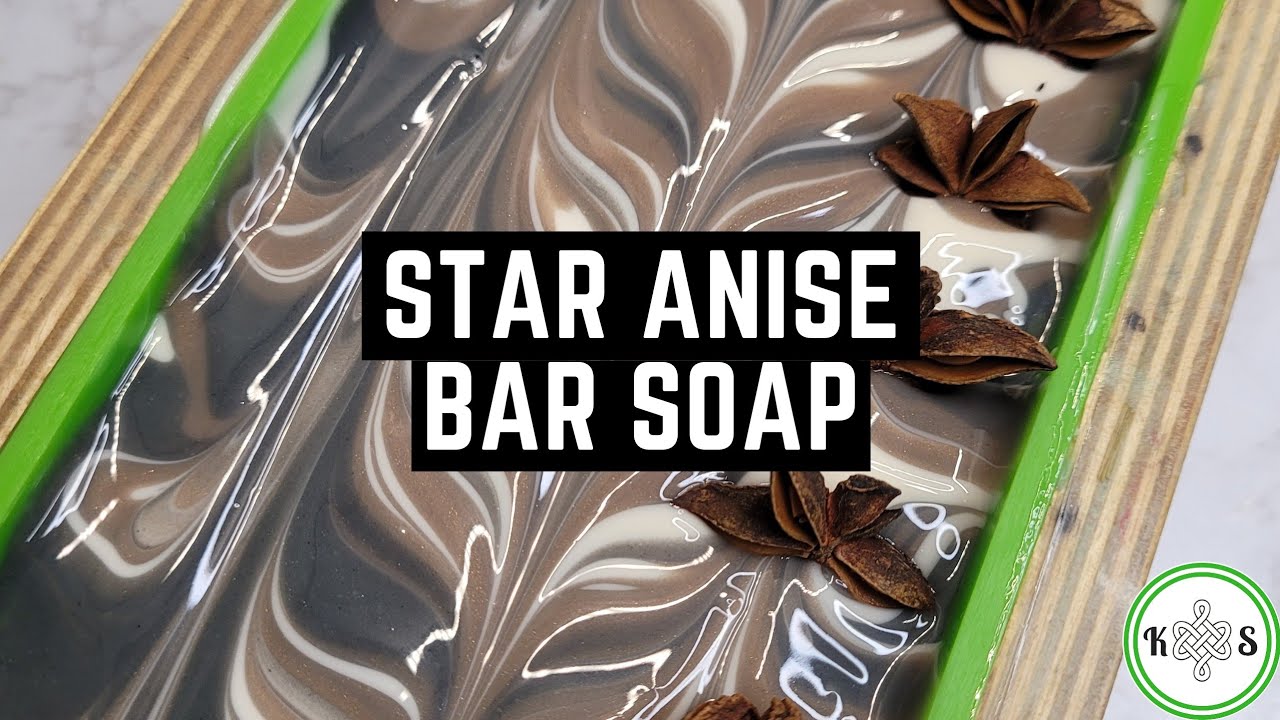 Star Anise Bar Soap - Making & Cutting Anise Cold Process Soap