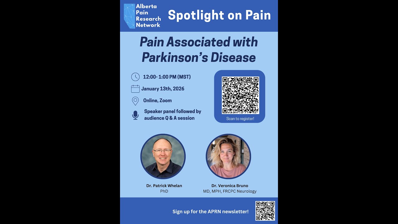 January 2026 Spotlight on Pain: Pain in Parkinson's Disease with Dr. Bruno and Dr. Whelan