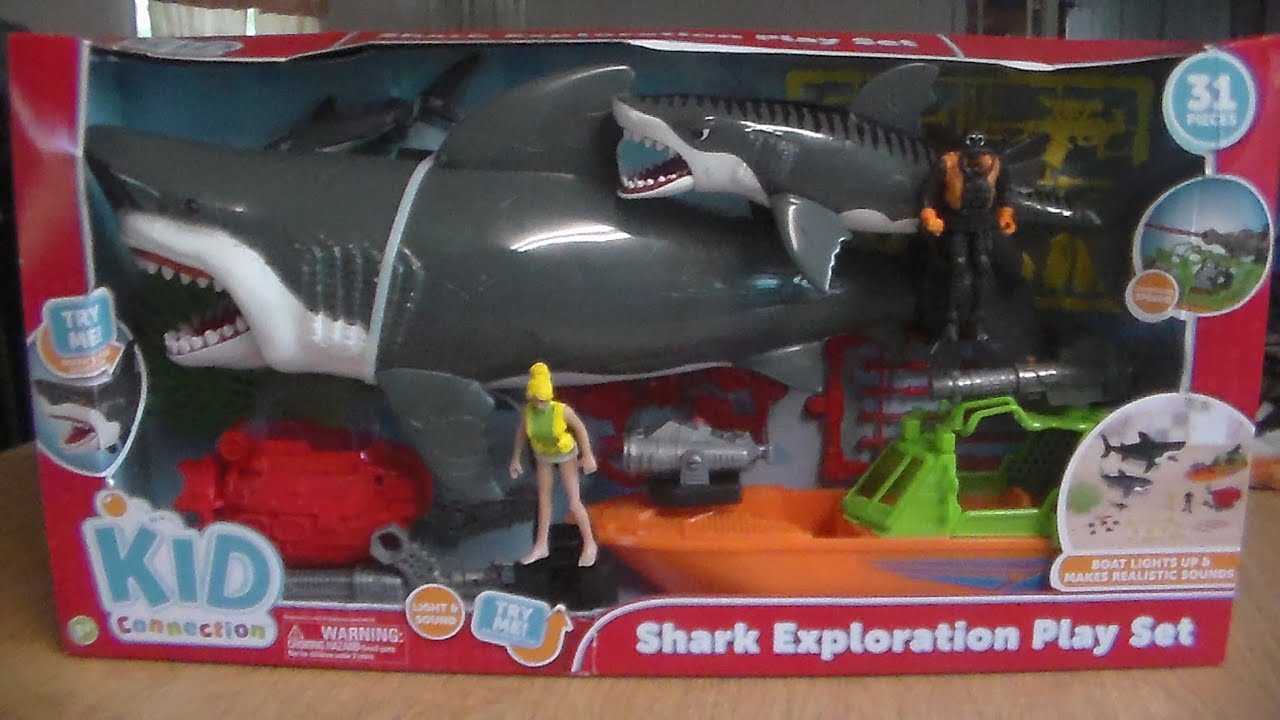 Kid Connection SHARK EXPLORATION PLAY SET TOY REVIEW!