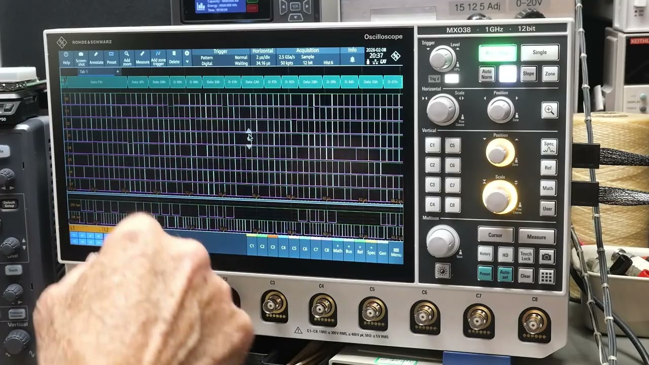 #2515 Rohde & Schwarz MXO3 1 GHz 8 Channel Oscilloscope (part 7 of 7)