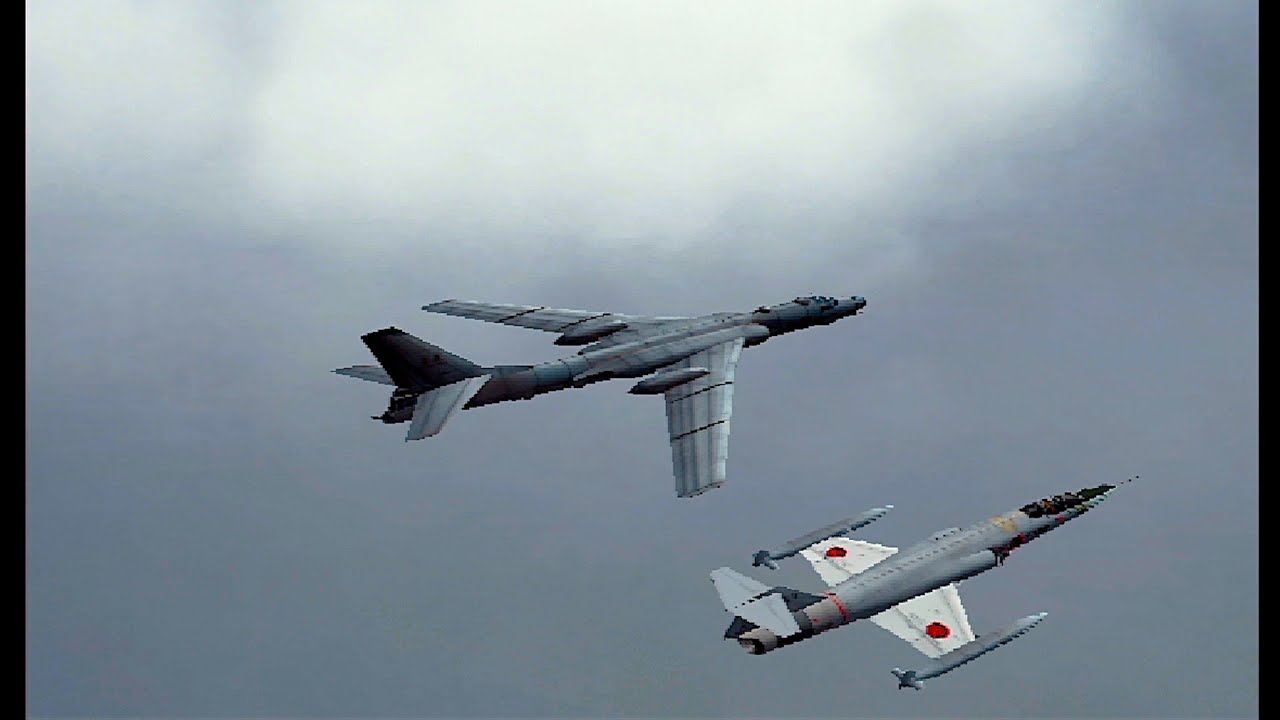 PS2 エアロダンシング4 航空自衛隊 F-104J スクランブル対応 Tu-16