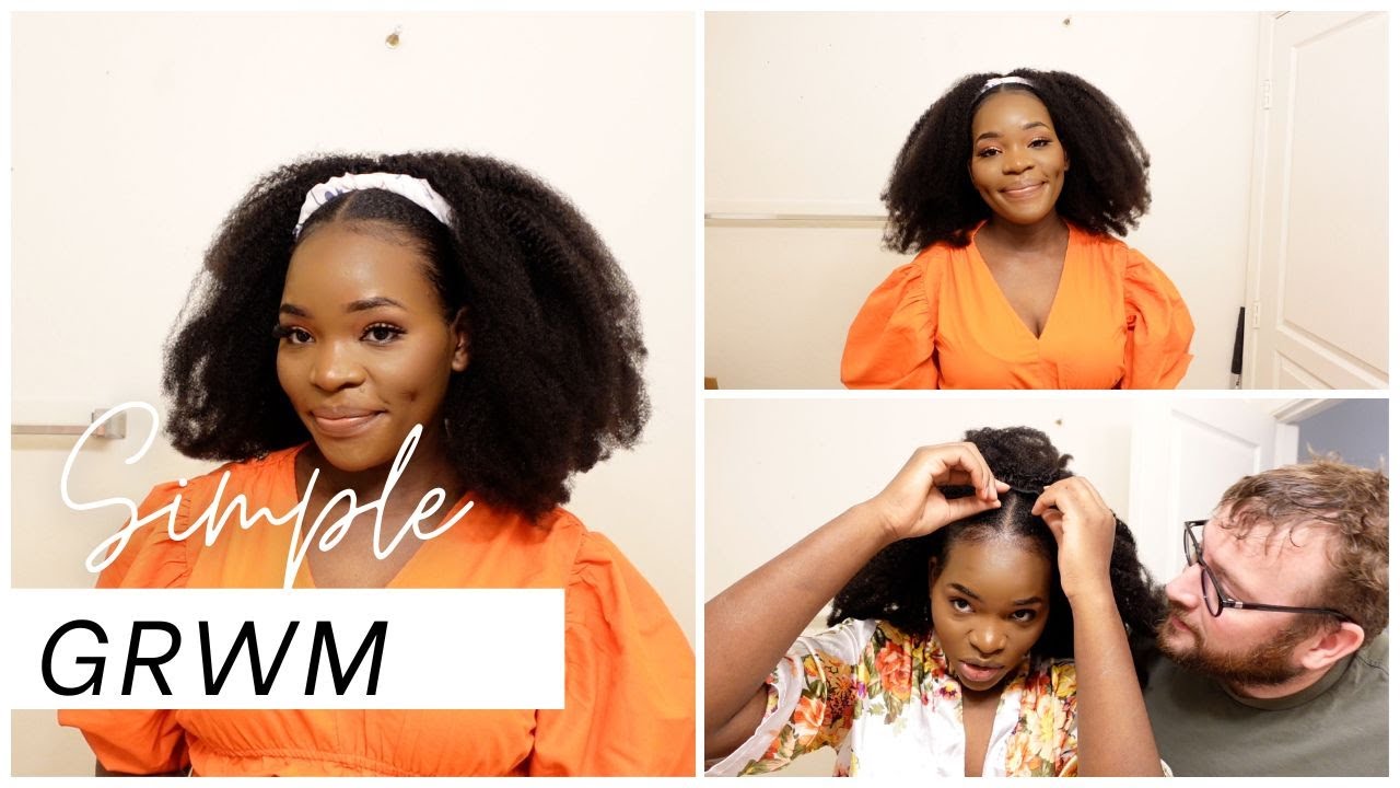 5 MINUTE GET READY WITH ME ft. CURLS QUEEN CLIP IN HAIR