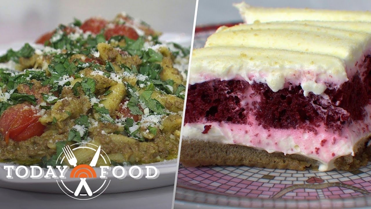 Pistachio Pesto Pasta and Red Velvet Tiramisu: Get the Recipes