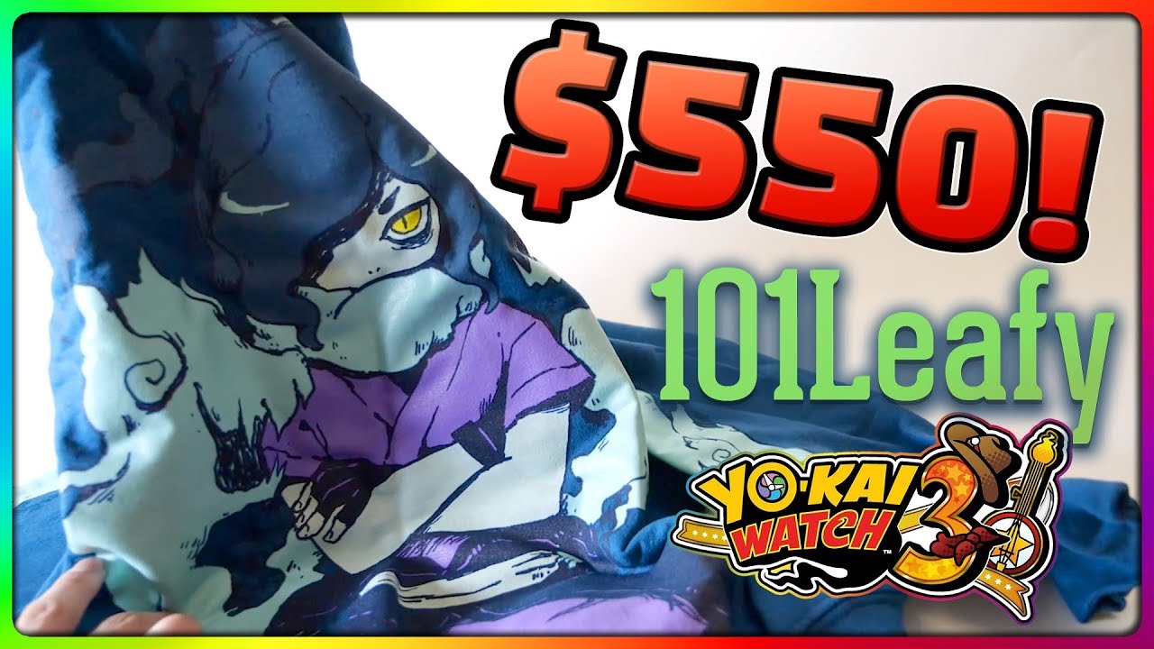 $550 YO-KAI WATCH UNBOXING! Complete OMOCAT Merch Collection! &mdash; 101Leafy Yo-kai Watch Unboxing