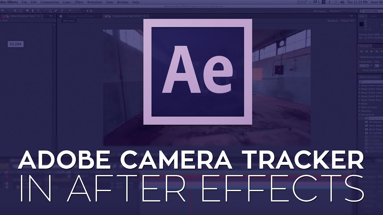 RampanTV.com Tutorial - Adobe After Effects CS6 Camera Tracker - Rampant Design Tools