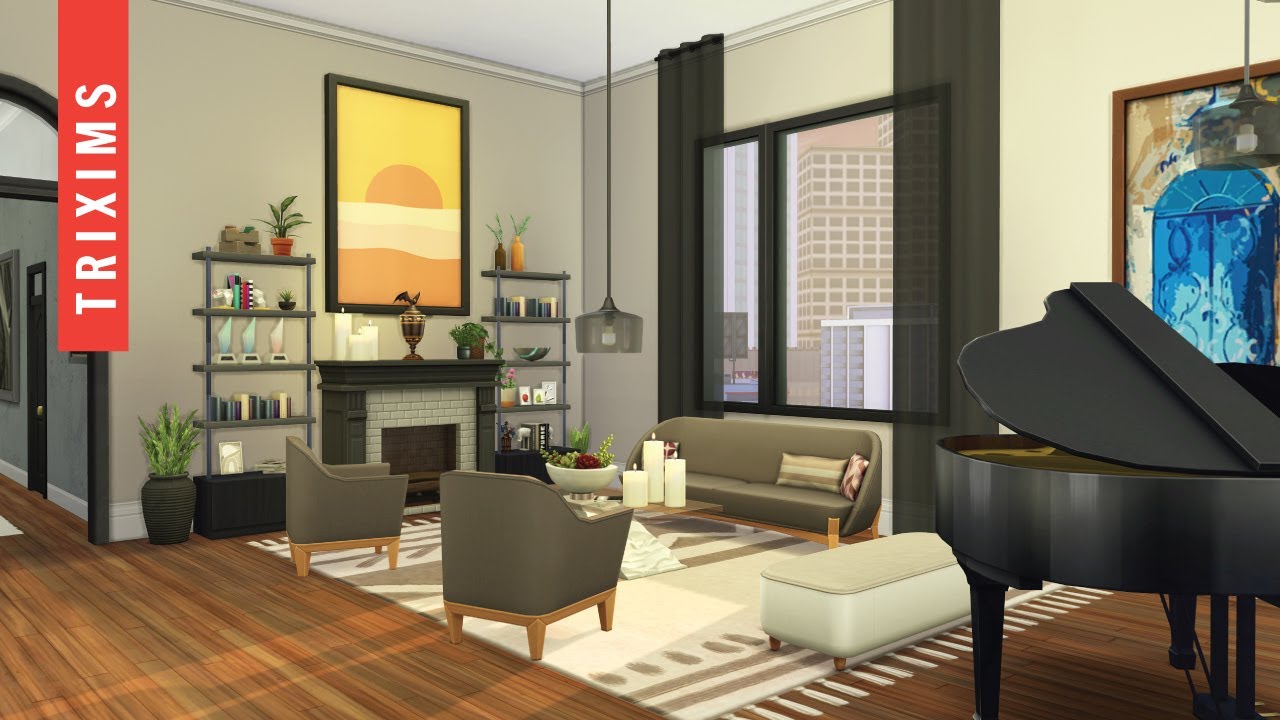 930 Medina Studio Apartments | Modern Luxury 2-Bedroom Apartment | Sims 4 | CC Links in Description