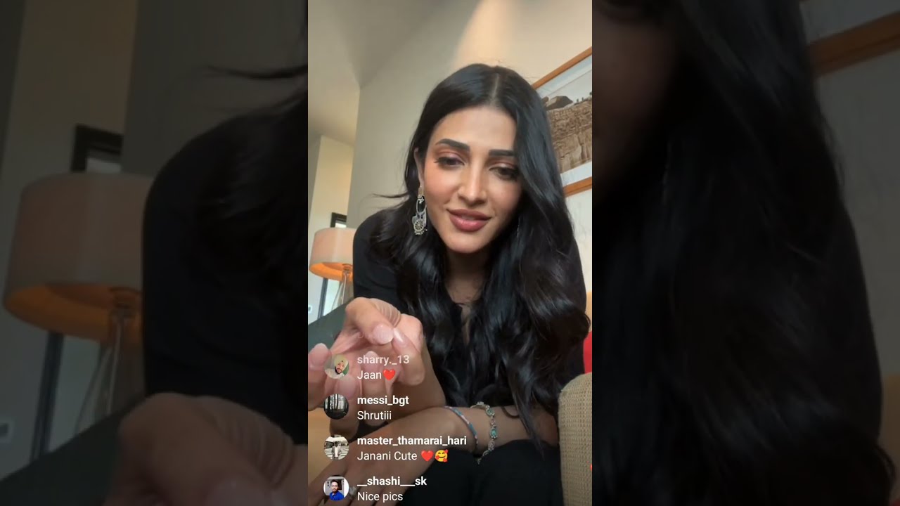 shruti haasan live video