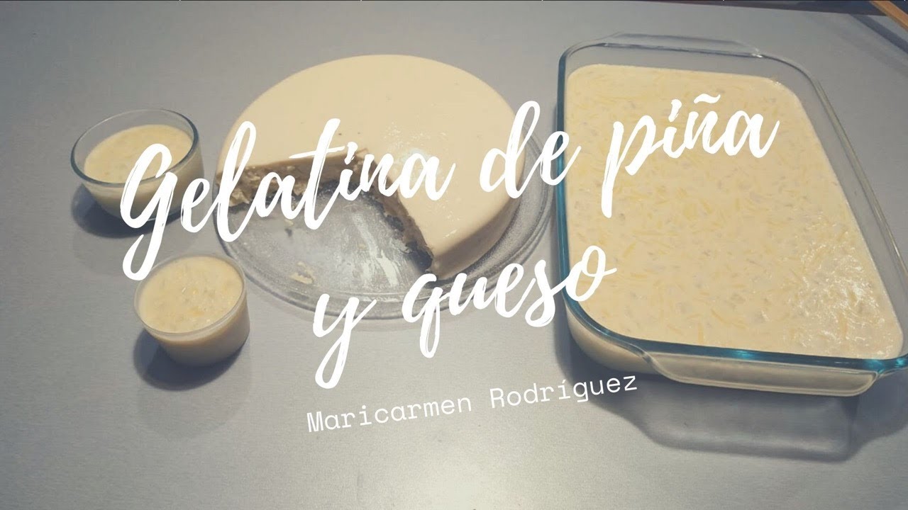 Gelatina de piña y queso ¡una brillante combinación!