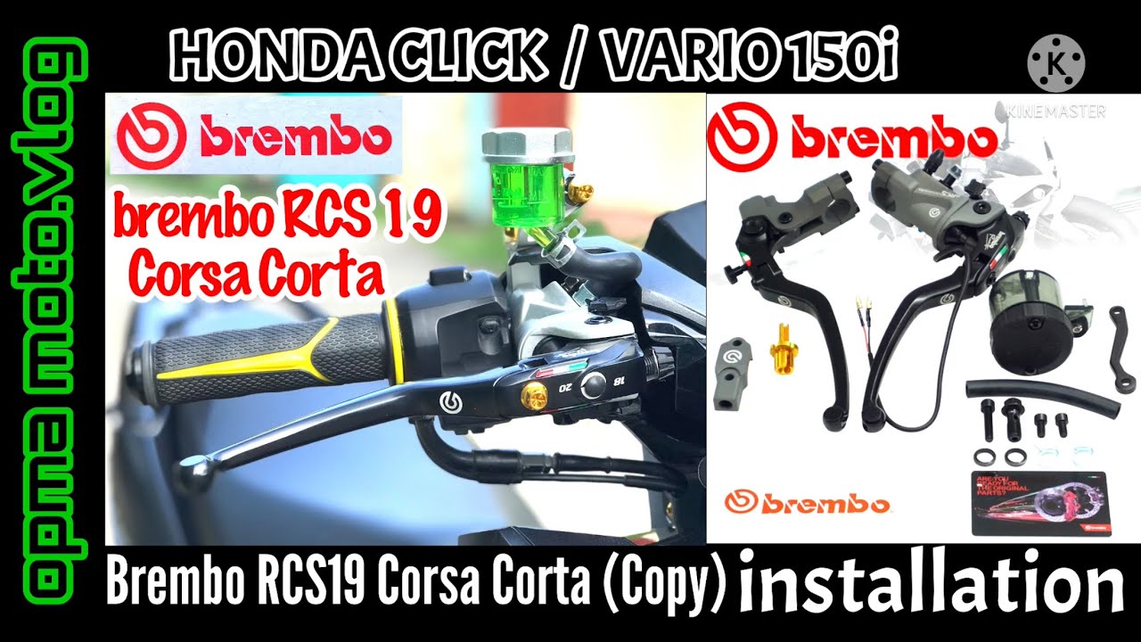 Brembo RCS 19 Corsa Corta | Master Cylinder | installation | Honda Click | Honda Vario 150i