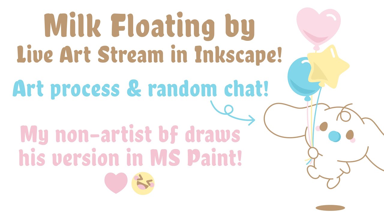 Milk Floating By - Live Art Stream in Inkscape!