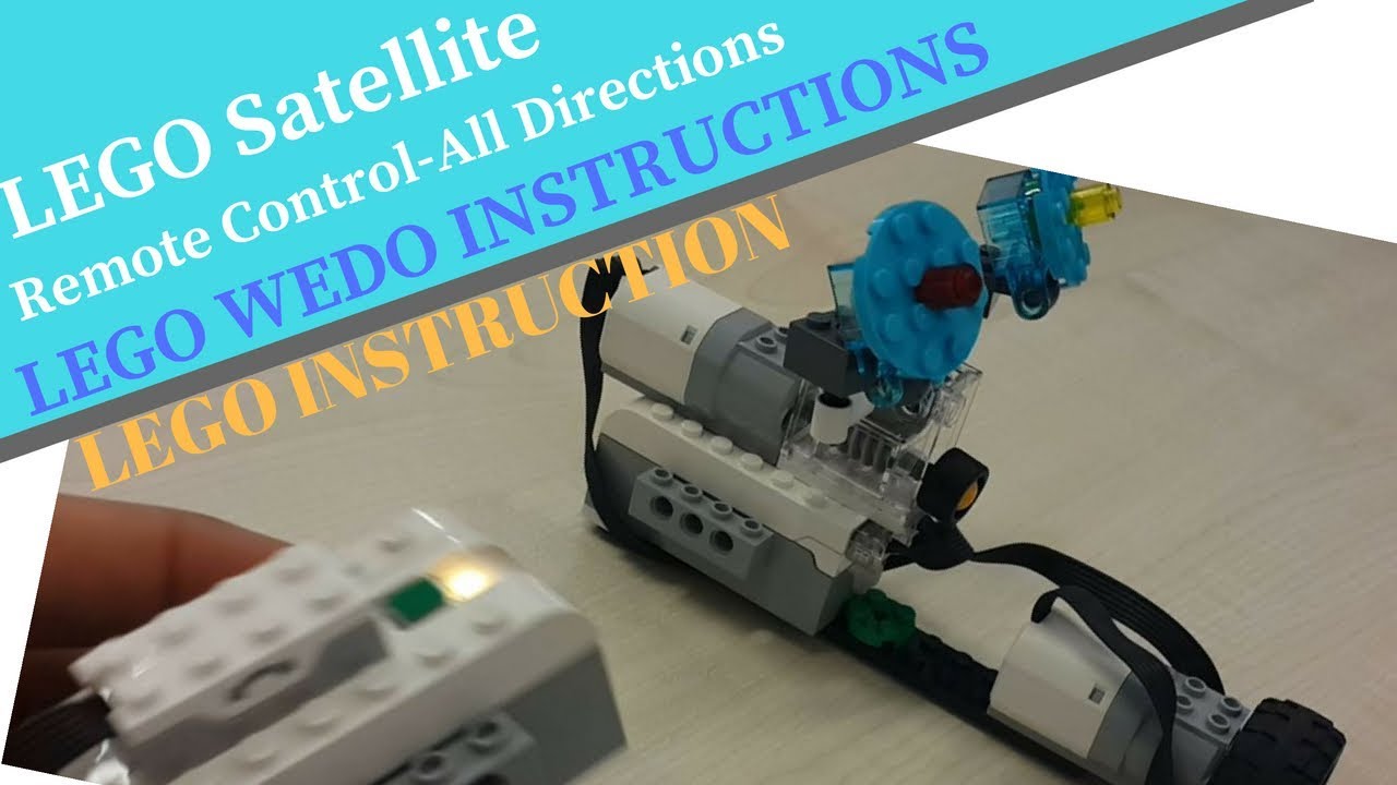 Lego Satellite with 2 Motors(Remote control - All directions) - Lego Wedo 2.0 Instructions