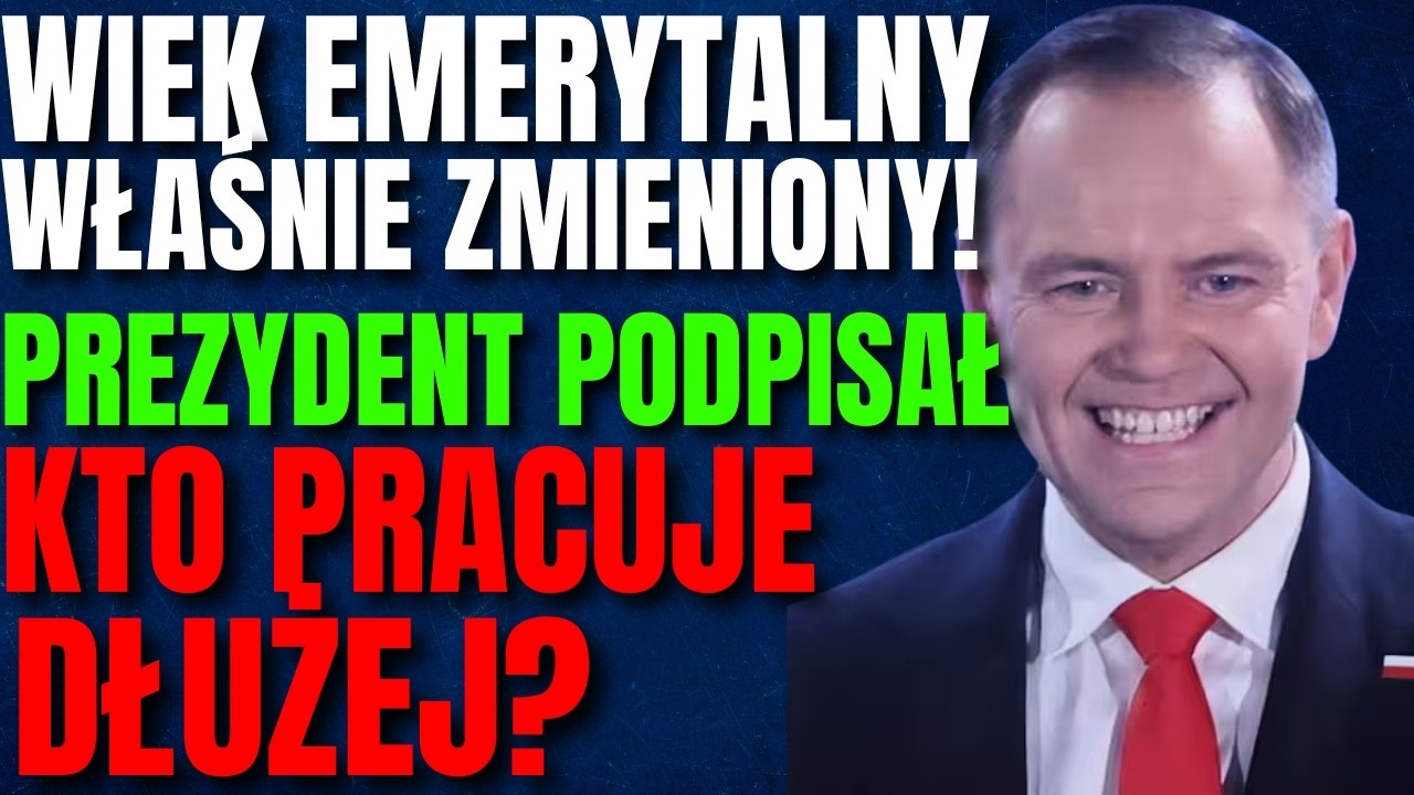 🚨 Nowy Wiek Emerytalny Podpisany! Prezydent Zatwierdził Zmiany dla Kobiet i Mężczyzn