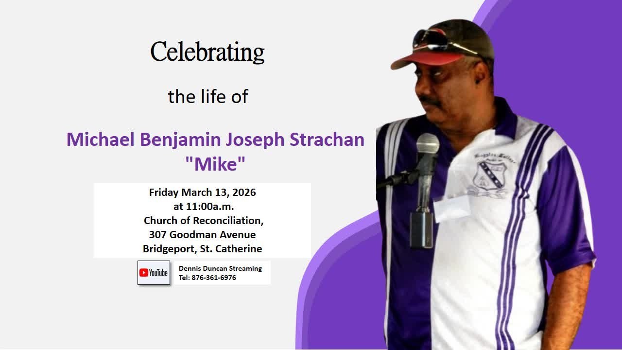 Celebrating the Life of Michael Benjamin Joseph Strachan 
