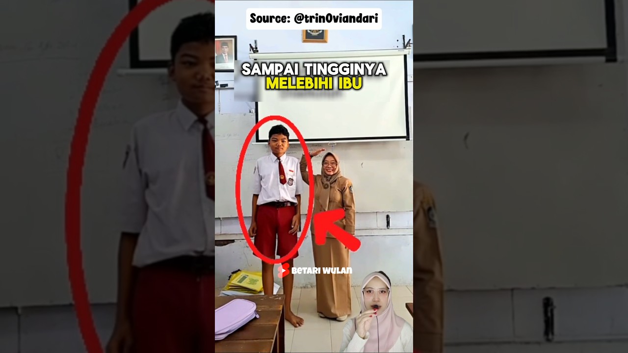 Viral !! Murid SD Tertinggi Di Indonesia