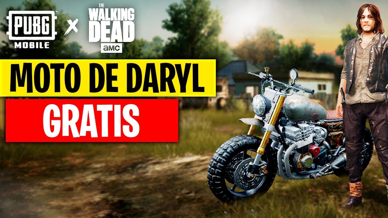 ¡SKIN *MOTO DE DARYL* GRATIS en PUBG MOBILE! EVENTO de THE WALKING DEAD