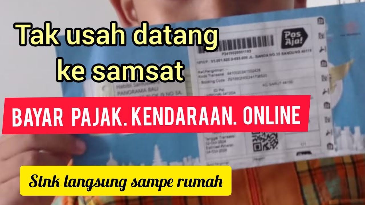 cara bayar pajak kendaraan ONLINE tanpa harus datang ke Samsat
